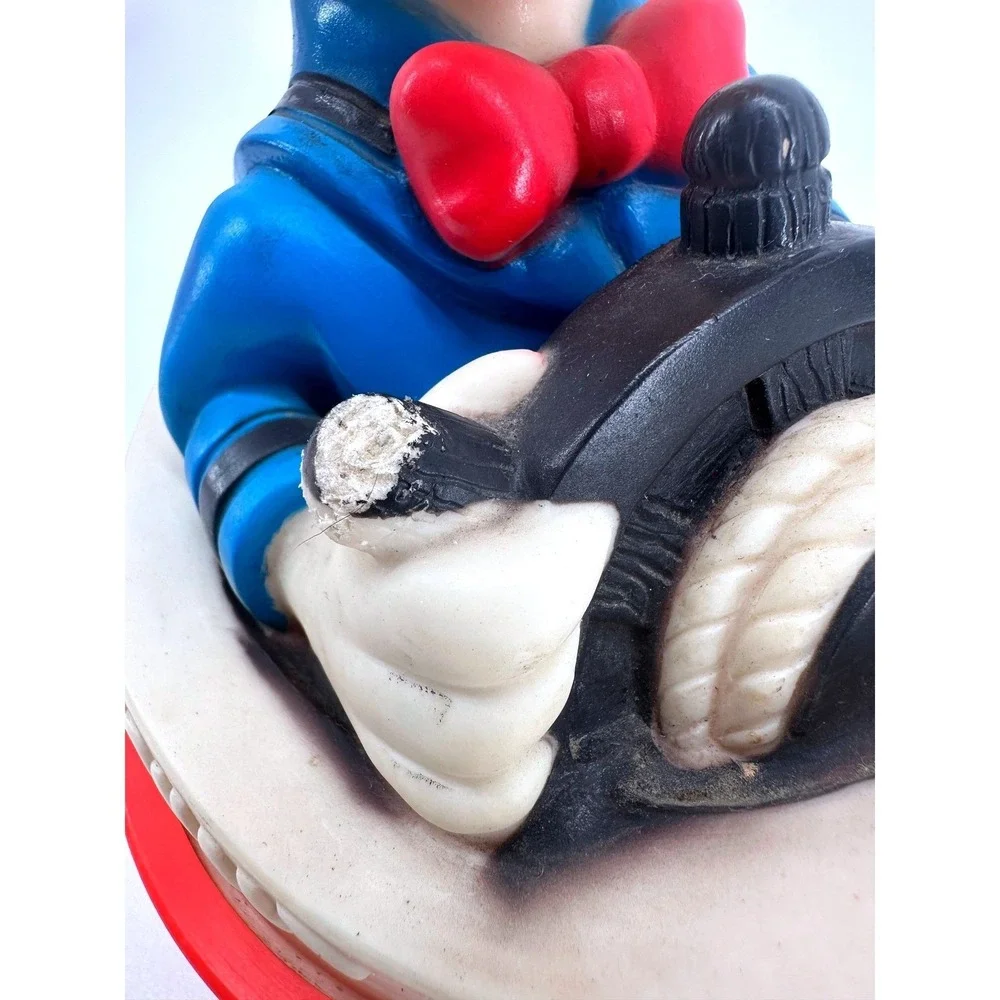 Donald Duck Nautical Sailor‎ Wobble Toy Boat Steering Wheel Sounds 1976 Vintage